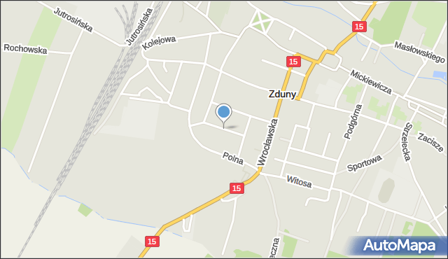 Zduny powiat krotoszyński, Wieczorka, mapa Zduny powiat krotoszyński