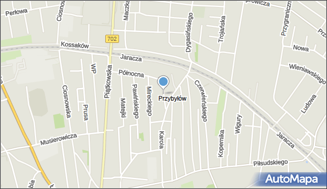 Zgierz, Wieczorka-Bohdana Jerzego, mapa Zgierz