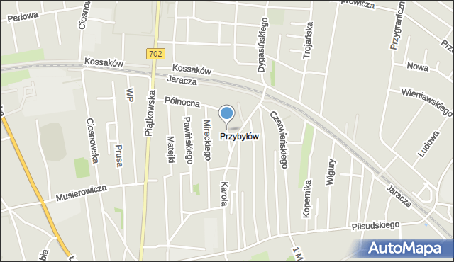 Zgierz, Wieczorka Jerzego, mapa Zgierz
