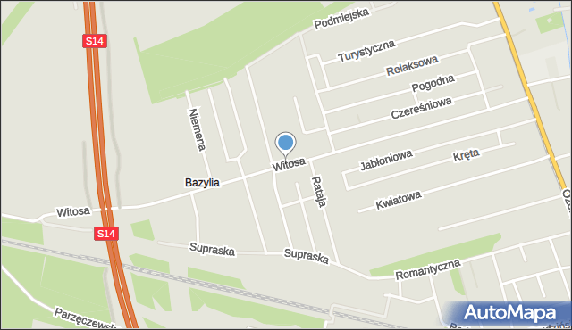 Zgierz, Witosa Wincentego, mapa Zgierz