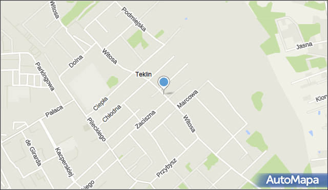 Żyrardów, Witosa Wincentego, mapa Żyrardów