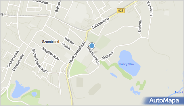 Bytom, Włodarskiego Adriana, bp., mapa Bytomia