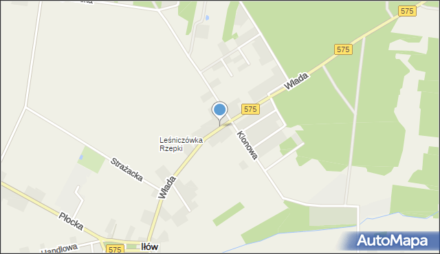 Iłów, Włada, gen., mapa Iłów