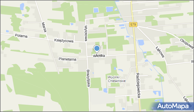 Kałęczyn gmina Grodzisk Mazowiecki, Włoska, mapa Kałęczyn gmina Grodzisk Mazowiecki