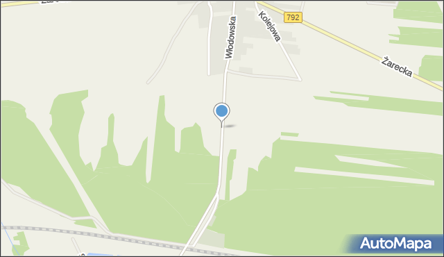 Kotowice gmina Żarki, Włodowska, mapa Kotowice gmina Żarki