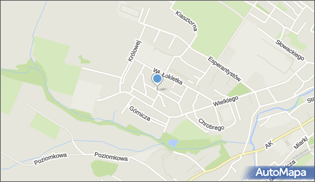 Lubań, Władysława Hermana, mapa Lubań