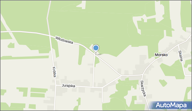 Morsko gmina Włodowice, Włodowska, mapa Morsko gmina Włodowice