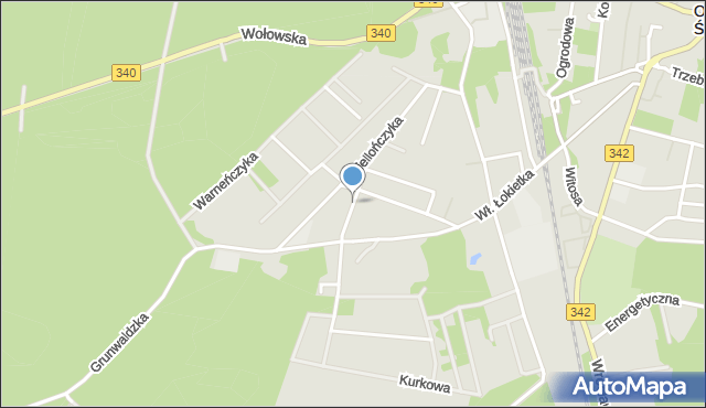 Oborniki Śląskie, Włodkowica Pawła, mapa Oborniki Śląskie