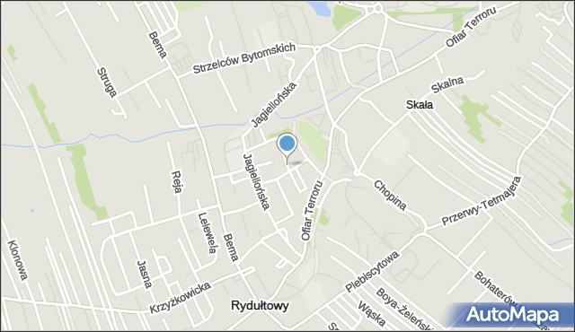 Rydułtowy, Władysława Warneńczyka, mapa Rydułtowy