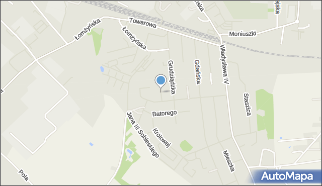 Szczytno, Władysława Warneńczyka, mapa Szczytno