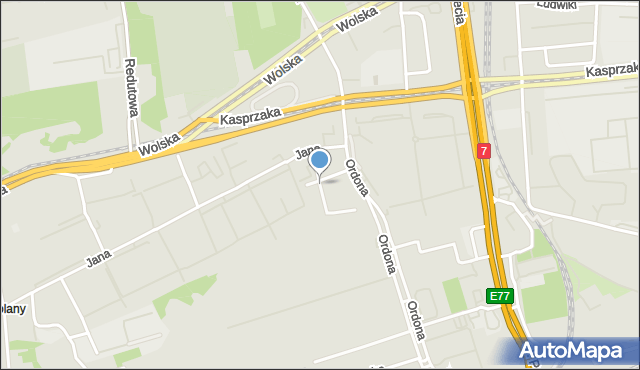 Warszawa, Władysława Warneńczyka, mapa Warszawy