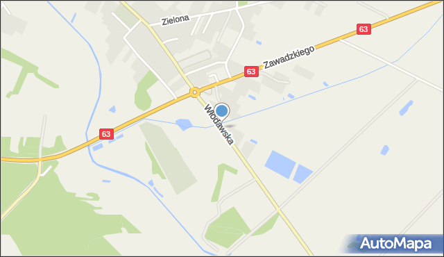 Wisznice, Włodawska, mapa Wisznice