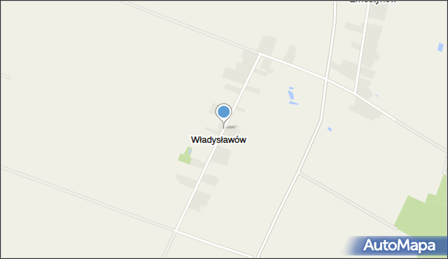 Władysławów gmina Adamów, Władysławów, mapa Władysławów gmina Adamów