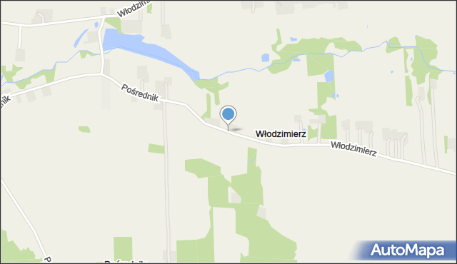 Włodzimierz gmina Szczytniki, Włodzimierz, mapa Włodzimierz gmina Szczytniki