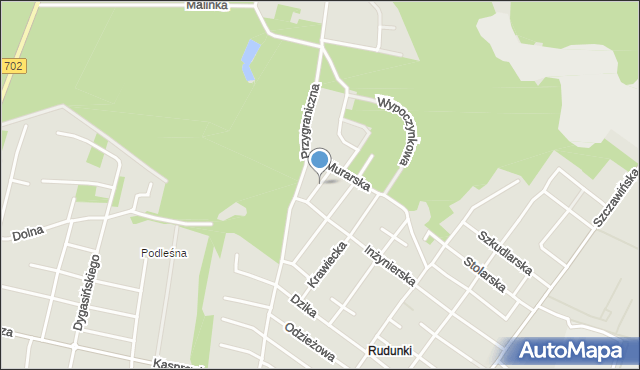 Zgierz, Włókiennicza, mapa Zgierz