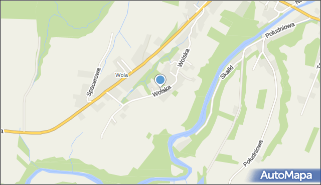 Besko, Wolska, mapa Besko