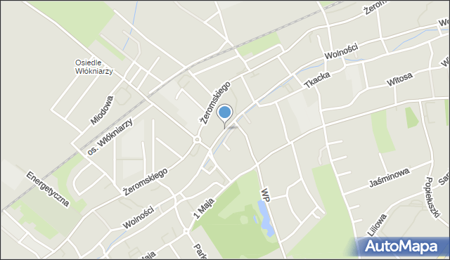 Bielawa powiat dzierżoniowski, Wolności, mapa Bielawa powiat dzierżoniowski