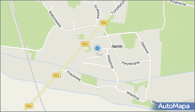 Bieruń, Wodna, mapa Bieruń