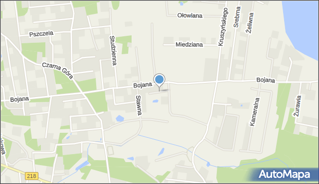Bojano, Wodnika, mapa Bojano