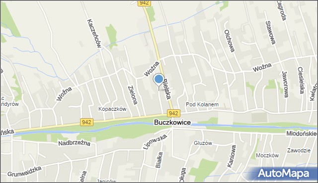 Buczkowice, Wójtowa, mapa Buczkowice