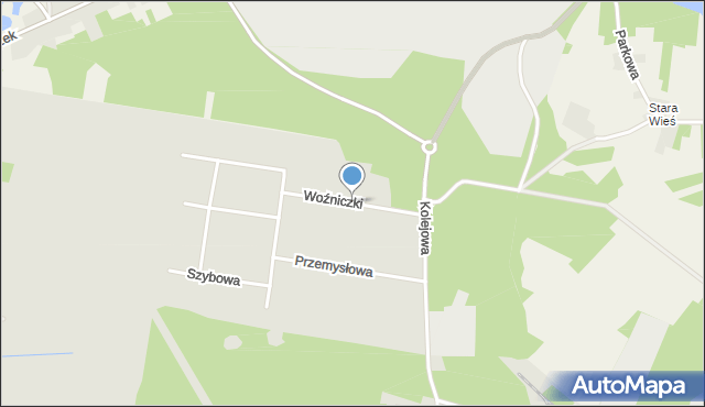 Bukowno powiat olkuski, Woźniczki Włodzimierza, mapa Bukowno powiat olkuski