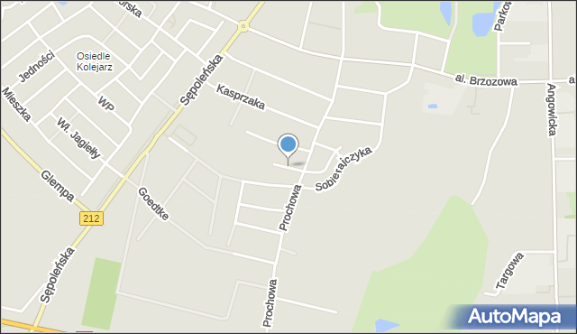 Chojnice, Wolszlegera Antoniego, ks., mapa Chojnic