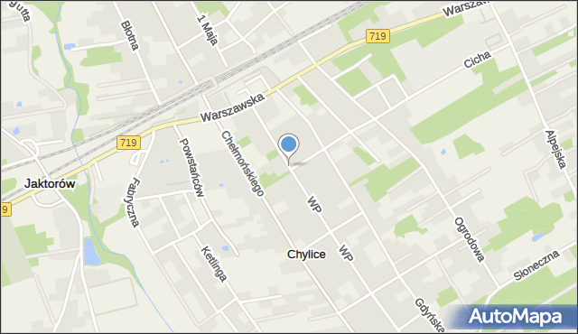Chylice-Kolonia, Wojska Polskiego, mapa Chylice-Kolonia