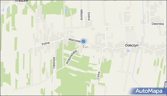 Dobczyn gmina Klembów, Wołomińska, mapa Dobczyn gmina Klembów