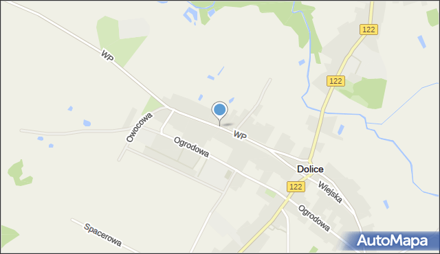 Dolice powiat stargardzki, Wojska Polskiego, mapa Dolice powiat stargardzki