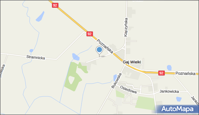 Gaj Wielki, Wolniakowskiego Stanisława, mapa Gaj Wielki