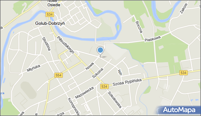 Golub-Dobrzyń, Wojska Polskiego, mapa Golub-Dobrzyń