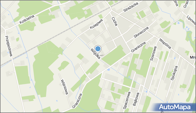 Jesionka gmina Wiskitki, Wójcika Czesława, mapa Jesionka gmina Wiskitki