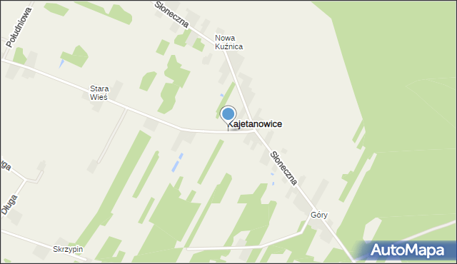 Kajetanowice, Wolności, mapa Kajetanowice