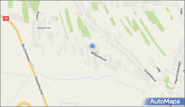 Kłaj, Wójtowicza, mapa Kłaj