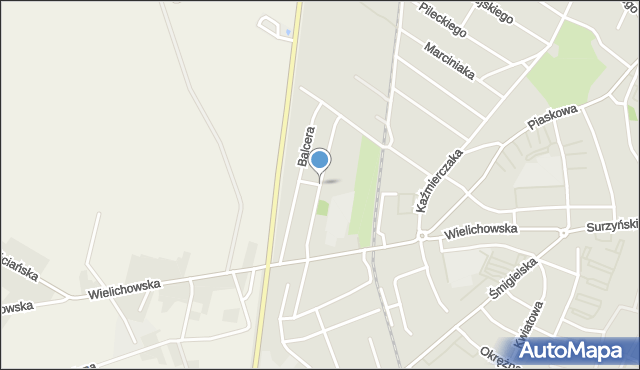 Kościan, Wojciechowskiego Stanisława, mapa Kościan