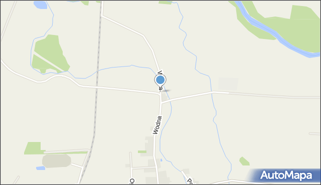 Kotórz Mały, Wodna, mapa Kotórz Mały