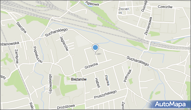 Kraków, Wojciecha z Brudzewa, mapa Krakowa