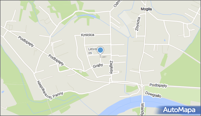 Kraków, Wojenna, mapa Krakowa