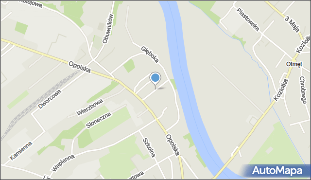 Krapkowice, Wodna, mapa Krapkowice