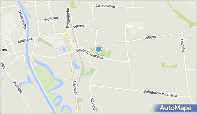 Krasnystaw, Wójta Stanisława, mapa Krasnystaw
