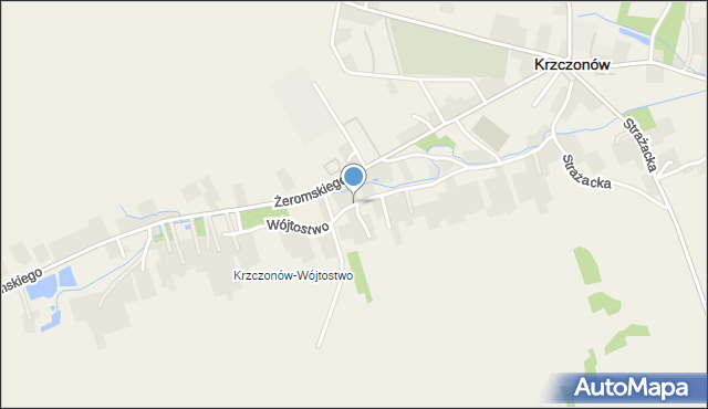 Krzczonów powiat lubelski, Wójtostwo, mapa Krzczonów powiat lubelski