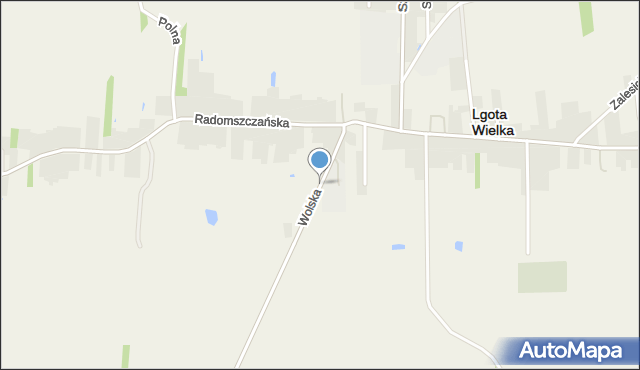 Lgota Wielka powiat radomszczański, Wolska, mapa Lgota Wielka powiat radomszczański