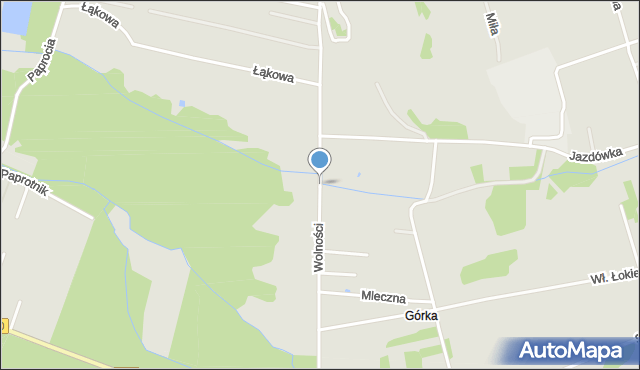 Libiąż, Wolności, mapa Libiąż