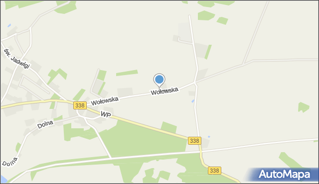 Lubiąż, Wołowska, mapa Lubiąż