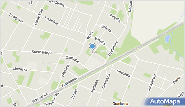 Milanówek, Wójtowska, mapa Milanówek