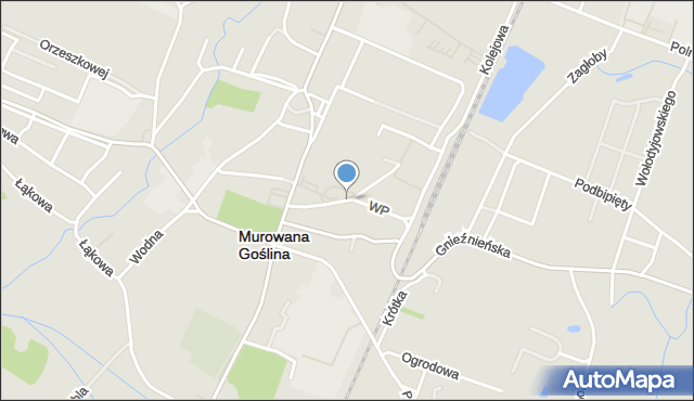 Murowana Goślina, Wojska Polskiego, mapa Murowana Goślina