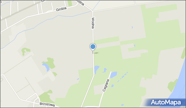 Nowa Sól, Wodna, mapa Nowa Sól