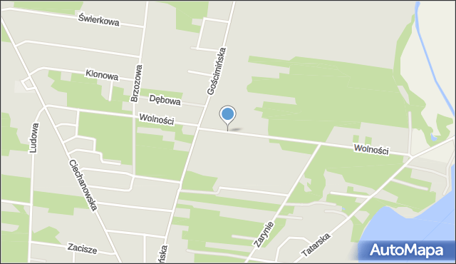 Nowe Miasto powiat płoński, Wolności, mapa Nowe Miasto powiat płoński