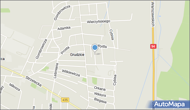 Opole, Wojtkiewicza Witolda, mapa Opola