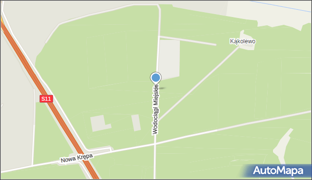 Ostrów Wielkopolski, Wodociągi Miejskie, mapa Ostrów Wielkopolski